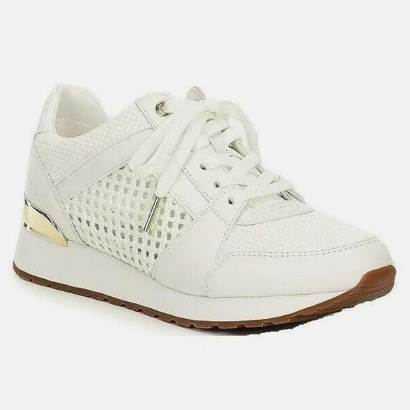 Michael Kors Shoes - Michael Kors White Woven Sneakers